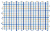 Blue Multicolor Check Cotton Barrel Cuff Slim Fit Dress Shirt